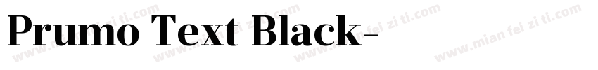 Prumo Text Black字体转换